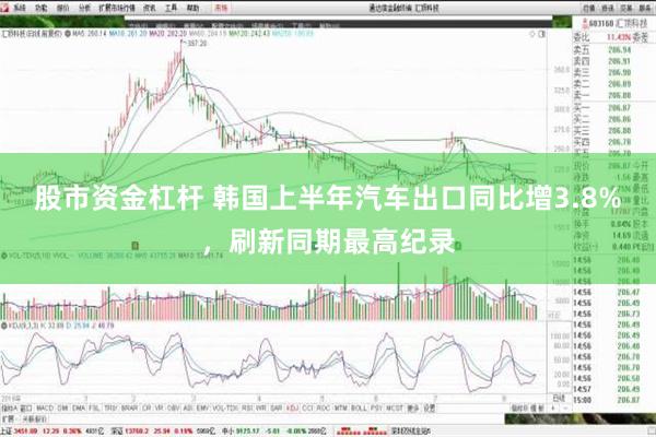 股市资金杠杆 韩国上半年汽车出口同比增3.8%，刷新同期最高纪录