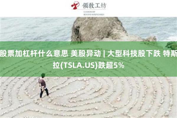 股票加杠杆什么意思 美股异动 | 大型科技股下跌 特斯拉(TSLA.US)跌超5%