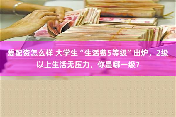 爱配资怎么样 大学生“生活费5等级”出炉，2级以上生活无压力，你是哪一级？