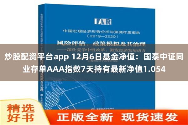 炒股配资平台app 12月6日基金净值：国泰中证同业存单AAA指数7天持有最新净值1.054