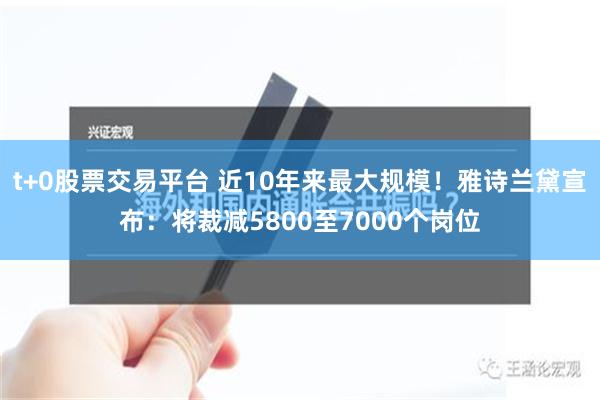 t+0股票交易平台 近10年来最大规模！雅诗兰黛宣布：将裁减5800至7000个岗位